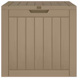 vidaXL Garden Storage Box Patio Blanket Box Outdoor Tool Chest Polypropylene - brown - Additional view 4