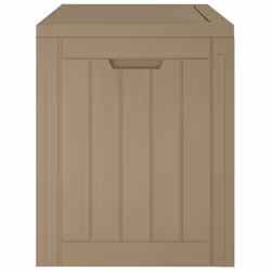 vidaXL Garden Storage Box Patio Blanket Box Outdoor Tool Chest Polypropylene - brown - Additional view 5