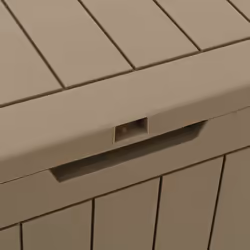 vidaXL Garden Storage Box Patio Blanket Box Outdoor Tool Chest Polypropylene - brown - Additional view 6