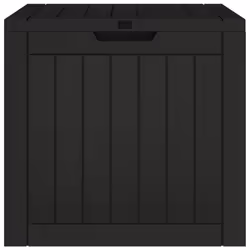 vidaXL Garden Storage Box Patio Blanket Box Outdoor Tool Chest Polypropylene - black - Additional view 4