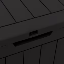 vidaXL Garden Storage Box Patio Blanket Box Outdoor Tool Chest Polypropylene - black - Additional view 6