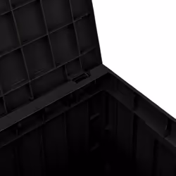 vidaXL Garden Storage Box Patio Blanket Box Outdoor Tool Chest Polypropylene - black - Additional view 7