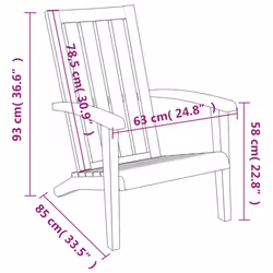 VidaXL 364165 outdoor chair Terrace Padded seat Polypropylene (PP) Black - Additional view 8