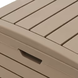 vidaXL Outdoor Garbage Bin Garbage Box Trash Can Patio Trash Bin Polypropylene - brown - Additional view 8
