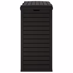 vidaXL Outdoor Garbage Bin Patio Trash Can Trash Bin Garbage Can Polypropylene - black - Additional view 5
