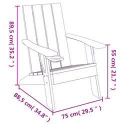 VidaXL 364175 outdoor chair Terrace Padded seat Polypropylene (PP) Brown - Additional view 8