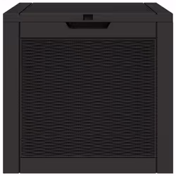 vidaXL Garden Storage Box Outdoor Deck Tool Storage Box Table Polypropylene - black - Additional view 4