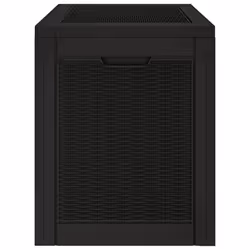 vidaXL Garden Storage Box Outdoor Deck Tool Storage Box Table Polypropylene - black - Additional view 5