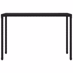 vidaXL Garden Dining Set Table Set with Cushions 6 Piece Black Poly Rattan - Additional view 4