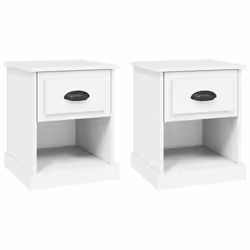 VidaXL 816129, White, Wood, 390 mm, 390 mm, 475 mm, 2 pc(s)