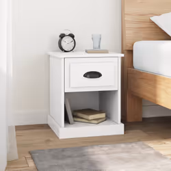 VidaXL 816129 nightstand/bedside table White