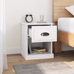 VidaXL 816129 nightstand/bedside table White - Additional view 4