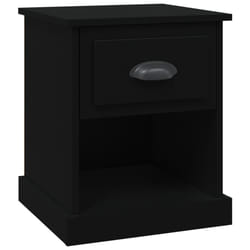 VidaXL 816130 nightstand/bedside table Black