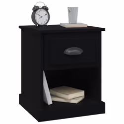 VidaXL 816130 nightstand/bedside table Black - Additional view 4