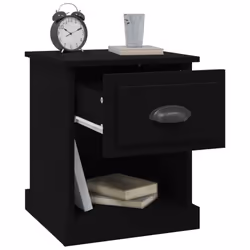 VidaXL 816130 nightstand/bedside table Black - Additional view 5