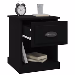 VidaXL 816131 nightstand/bedside table Black - Additional view 6