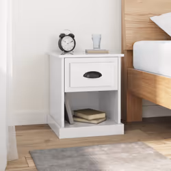 VidaXL 816132 nightstand/bedside table White - Additional view 2
