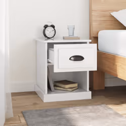 VidaXL 816133 nightstand/bedside table White