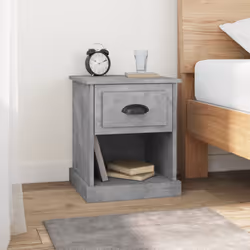 VidaXL 816136 nightstand/bedside table Concrete colour