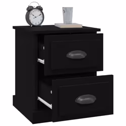 VidaXL 816146 nightstand/bedside table Black - Additional view 5