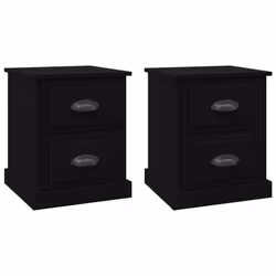 VidaXL 816147, Black, Wood, 390 mm, 390 mm, 475 mm, 2 pc(s)