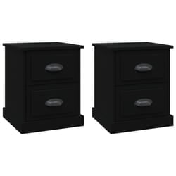 VidaXL 816147 nightstand/bedside table Black