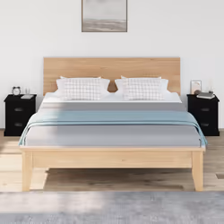 VidaXL 816147 nightstand/bedside table Black