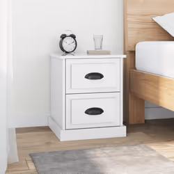 VidaXL 816148 nightstand/bedside table White