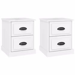 VidaXL 816149, White, Wood, 390 mm, 390 mm, 475 mm, 2 pc(s)