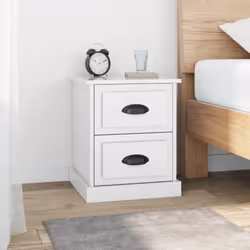 VidaXL 816149 nightstand/bedside table White