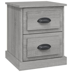 vidaXL Bedside Cabinet Side Table Nightstand Side Cabinet Engineered Wood - grey sonoma, 1 pcs