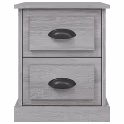 vidaXL Bedside Cabinet Side Table Nightstand Side Cabinet Engineered Wood - grey sonoma, 2 pcs - Additional view 7