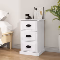 VidaXL 816162 nightstand/bedside table White