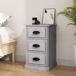 VidaXL 816164 nightstand/bedside table Concrete colour