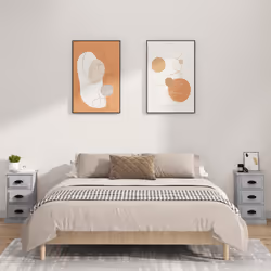 VidaXL 816164 nightstand/bedside table Concrete colour