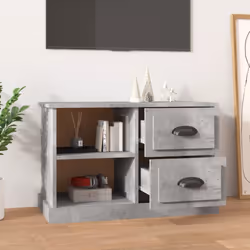 vidaXL TV Cabinet TV Stand TV Unit Media Cabinet Sideboard Engineered Wood - concrete grey, 73 x 35.5 x 47.5 cm - Additional view 2