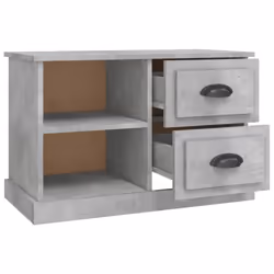 vidaXL TV Cabinet TV Stand TV Unit Media Cabinet Sideboard Engineered Wood - concrete grey, 73 x 35.5 x 47.5 cm - Additional view 6