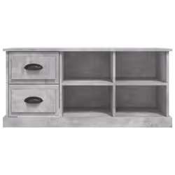 vidaXL TV Cabinet TV Stand TV Unit Media Cabinet Sideboard Engineered Wood - concrete grey, 102 x 35.5 x 47.5 cm - Additional view 5
