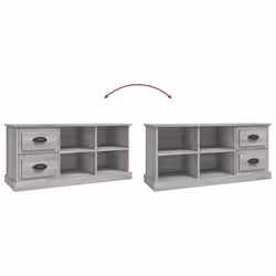 vidaXL TV Cabinet TV Stand TV Unit Media Cabinet Sideboard Engineered Wood - grey sonoma, 102 x 35.5 x 47.5 cm - Additional view 8