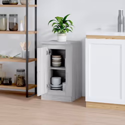 vidaXL Sideboards Storage Cabinet Cupboard Home Organiser Engineered Wood - grey sonoma, 1 pcs - Additional view 2
