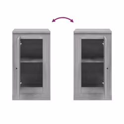 vidaXL Sideboards Storage Cabinet Cupboard Home Organiser Engineered Wood - grey sonoma, 1 pcs - Additional view 8