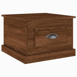 vidaXL Coffee Table Dining Table Sofa Side Dinner End Table Engineered Wood - brown oak