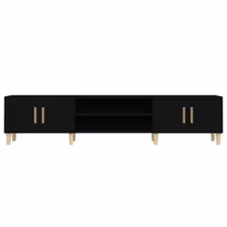 vidaXL TV Cabinet TV Stand Media Cabinet TV Unit Sideboard Engineered Wood - black - Additional view 5