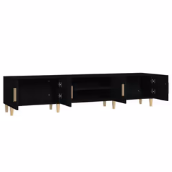 vidaXL TV Cabinet TV Stand Media Cabinet TV Unit Sideboard Engineered Wood - black - Additional view 6