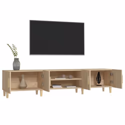 vidaXL TV Cabinet TV Stand Media Cabinet TV Unit Sideboard Engineered Wood - sonoma oak - Additional view 4