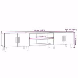 vidaXL TV Cabinet TV Stand Media Cabinet TV Unit Sideboard Engineered Wood - sonoma oak - Additional view 9