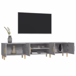 vidaXL TV Cabinet TV Stand Media Cabinet TV Unit Sideboard Engineered Wood - concrete grey - Additional view 4