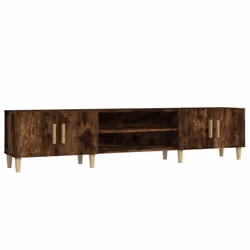 vidaXL TV Cabinet TV Stand Media Cabinet TV Unit Sideboard Engineered Wood - smoked oak
