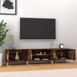 vidaXL TV Cabinet TV Stand Media Cabinet TV Unit Sideboard Engineered Wood - smoked oak