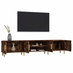 vidaXL TV Cabinet TV Stand Media Cabinet TV Unit Sideboard Engineered Wood - smoked oak - Additional view 4